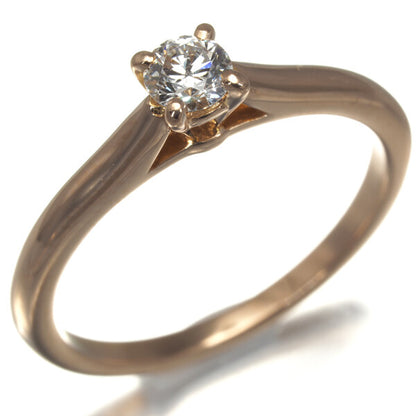 Cartier Ring 1895 Solitaire Diamond 0.18Ct E Vvs2 Ex Eu50 18K Rg
