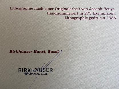 Joseph Beuys, The Revolution Is Us, Coa Signed In Pen/Pencil Numbered