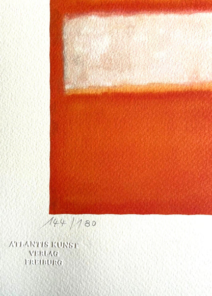 Mark Rothko Lithograph Coa Numbered Signed Op 180