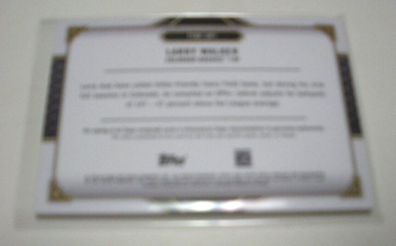 Larry Walker 22 Topps 3X Threads  Game  Triple