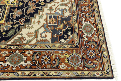 8X10 ft Handmade Serapi Oriental Rug Floral Boho