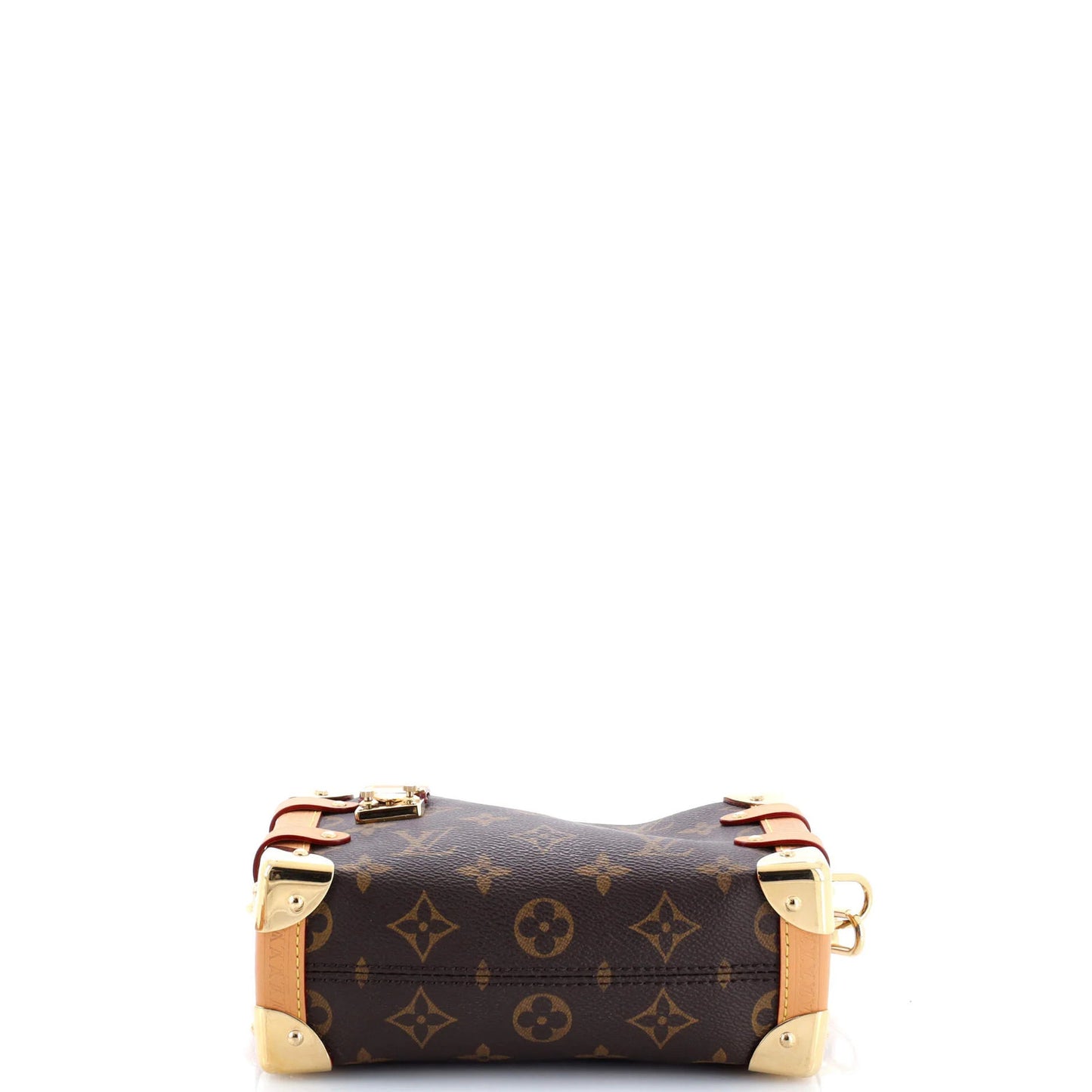 Louis Vuitton Side Trunk Handbag Monogram Canvas Pm
