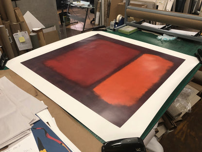 Mark Rothko Untitled () " Poster Modernism Red Orange Purple