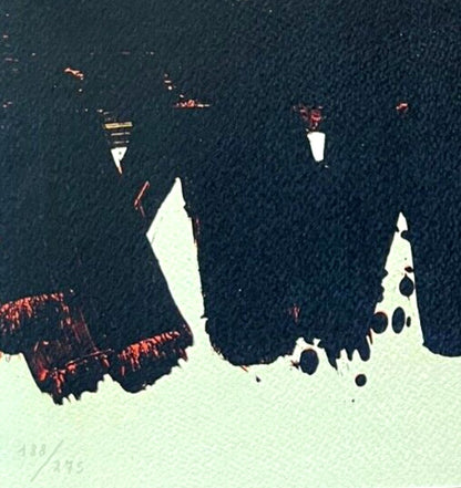 Pierre Soulages Coa Signed Op 1995 Numbered By Hand In Pencil 275Ex