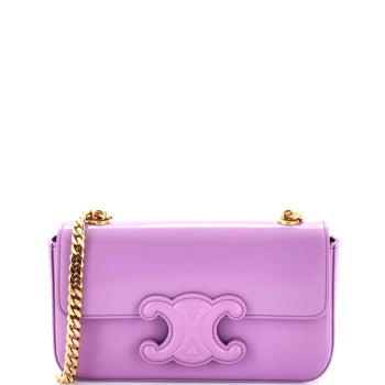 Celine Triomphe Chain Shoulder Bag Leather Medium