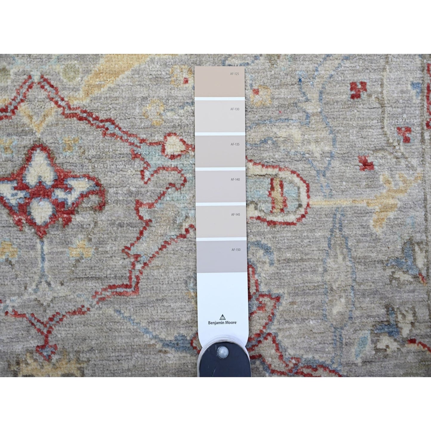 3'1"X5' Goose Gray Bidjar Garus Design Organic Wool Hand Knotted Rug