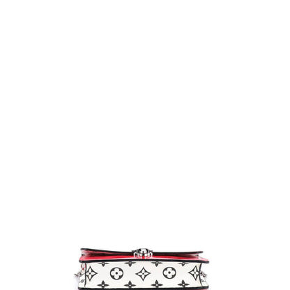 Louis Vuitton Cherrywood Chain Wallet Vernis With Monogram Canvas