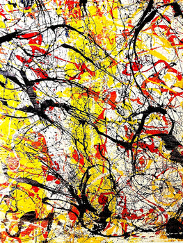Jackson Pollock Action Painting Coa Signed Numbered In Pencil Limited Edition