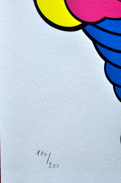 Kaws Lithograph Coa Limited Edition Certified Mori Museum 200Ex