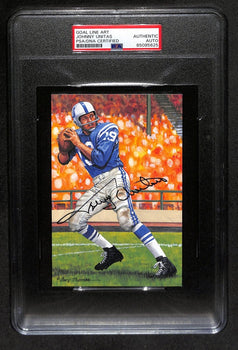 Johnny Unitas Hof Colts Autographed Glac Enshrinee Proof 16/50 Psa/Dna 183808