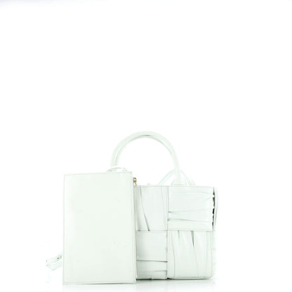 Bottega Veneta Arco Tote Maxi Intrecciato Plisse Leather Mini