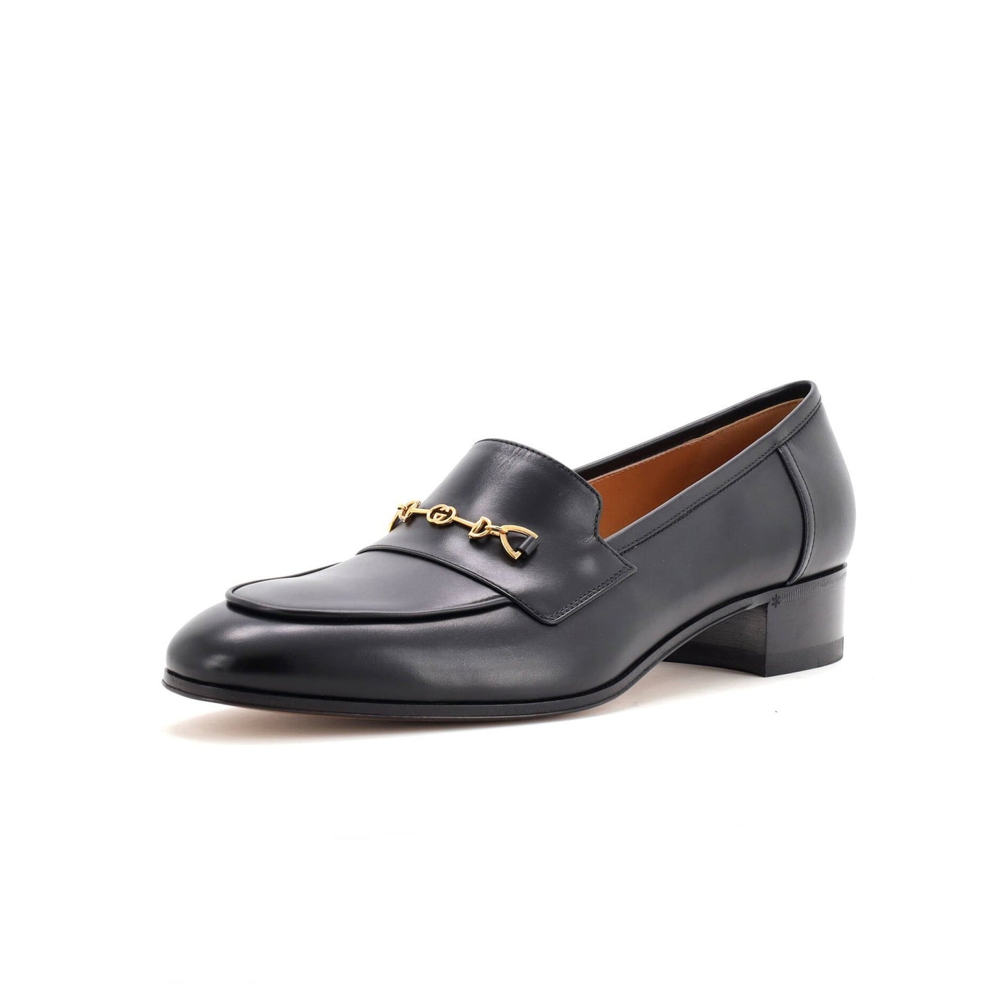 Gucci Women'S Interlocking G Horsebit Loafers Leather