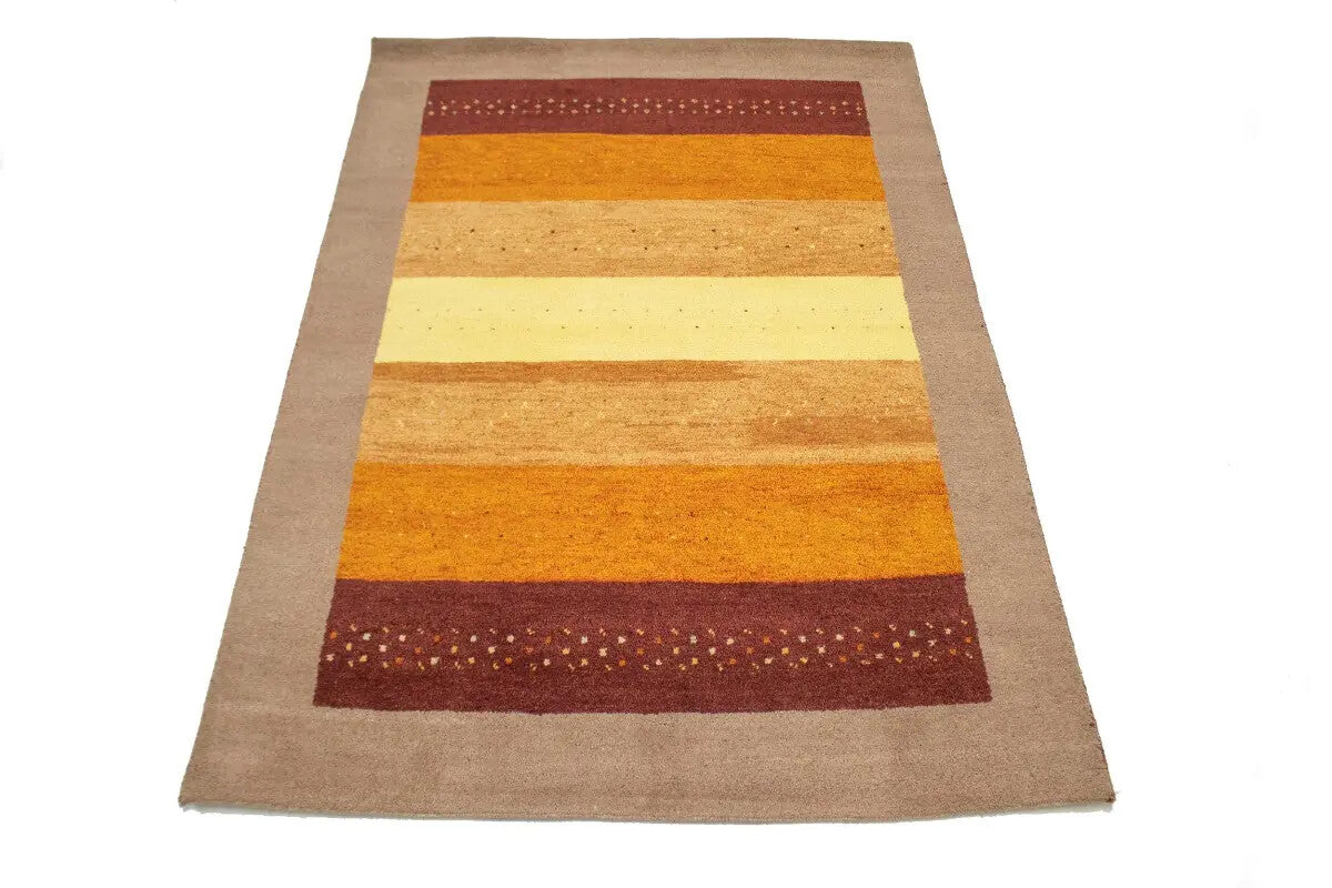 ft Hand-Knotted Tribal Modern Indo-Gabbeh Oriental Rug Plush Design Carpet 6X8