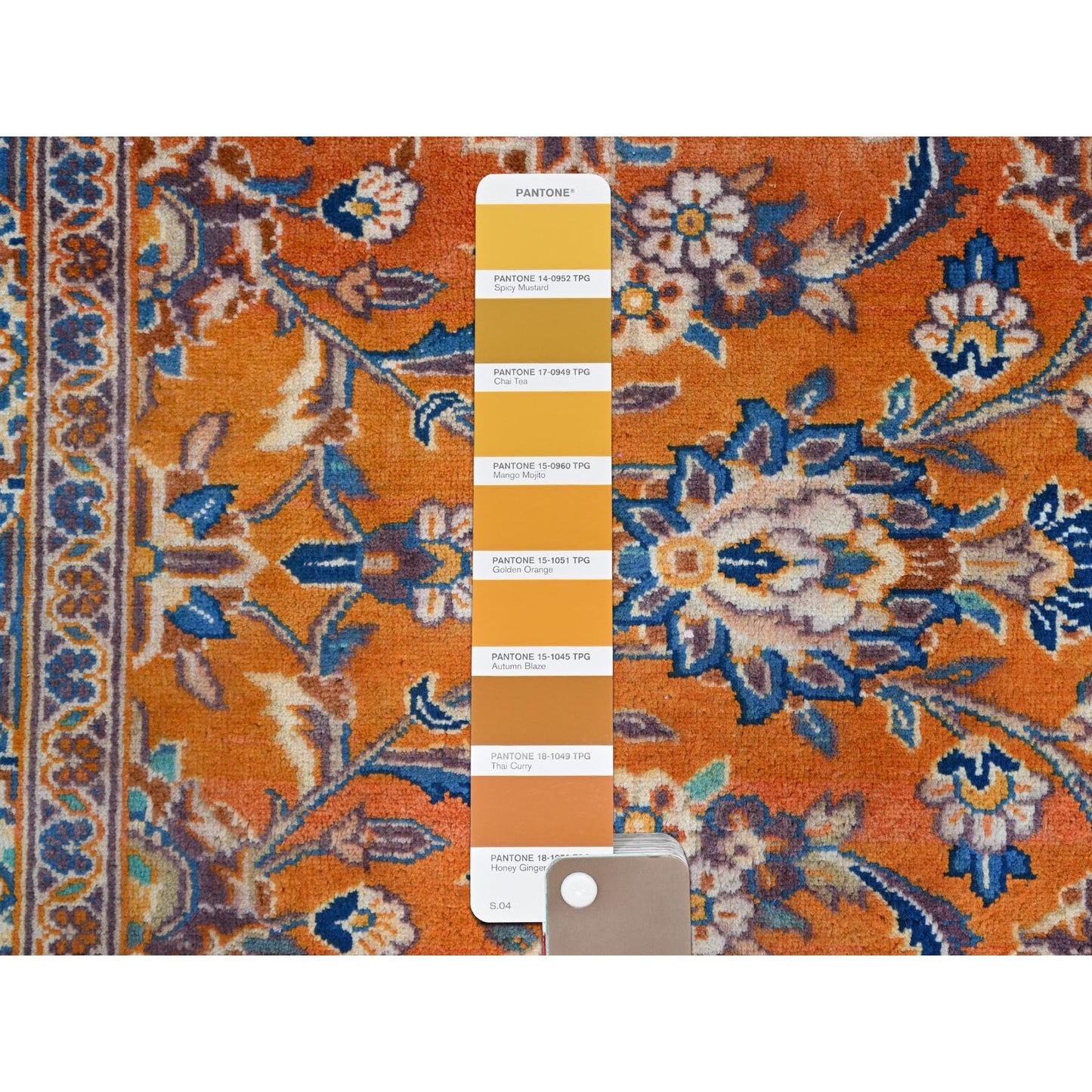 9'8"X12'8" Cinnabar Red Zoroastrian Kishoon Design Vintage Oriental Rug