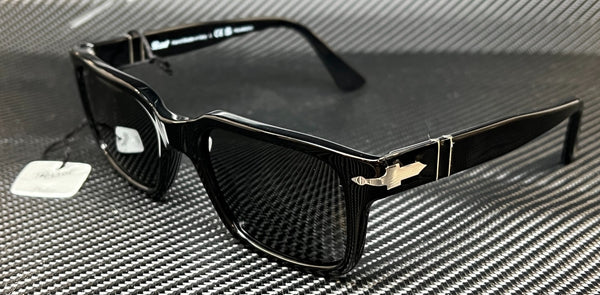 PERSOL PO3272S 95 48 Black Dark Grey Polarized Men's 53 mm Sunglasses