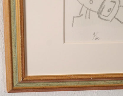 Franois Bret - 'Hands On The Wheel' Limited Edition Lithograph, Signed, Framed