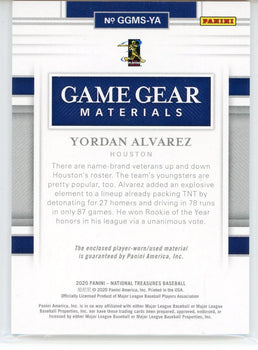 Yordan Alvarez 2020 Panini National Treasures