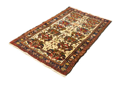 One-Of-A-Kind Vintage Floral Oriental Rug 3X5 Ft