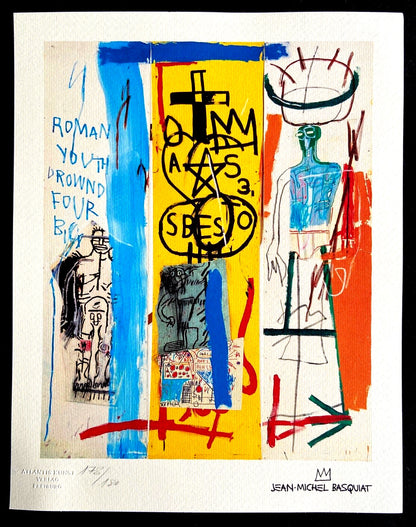 Jean-Michel Basquiat Lithograph Signed Coa