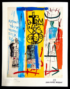 Jean-Michel Basquiat Lithograph Signed Coa