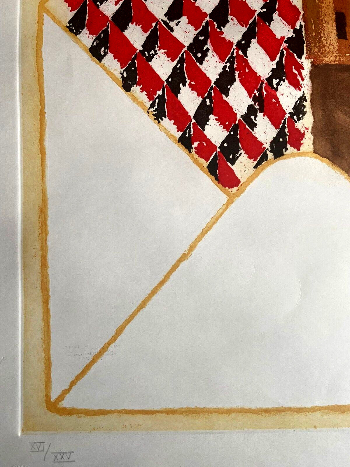 Joe Tilson' Pc From Venice' Etching Signed A Hand Certified