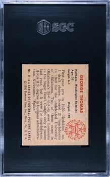 George Thomas 1950 Bowman Card #31 (Sgc Authentic)