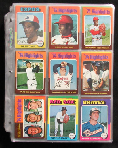 1975 Topps Baseball Card Complete Set (1-660)