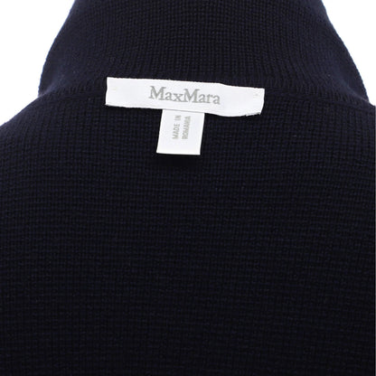 Max Mara Women'S Two Pocket Open Long Cardigan Wool