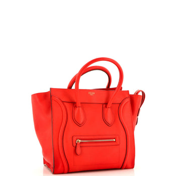 Celine Luggage Bag Grainy Leather Mini