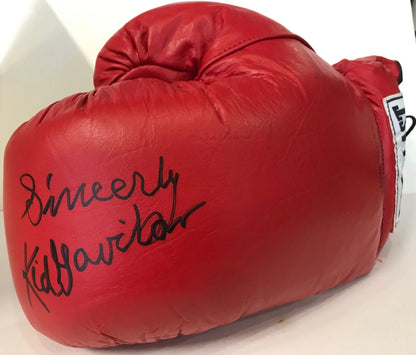 Kid Gaviln Autographed Red Everlast Left Boxing Glove (Jsa)