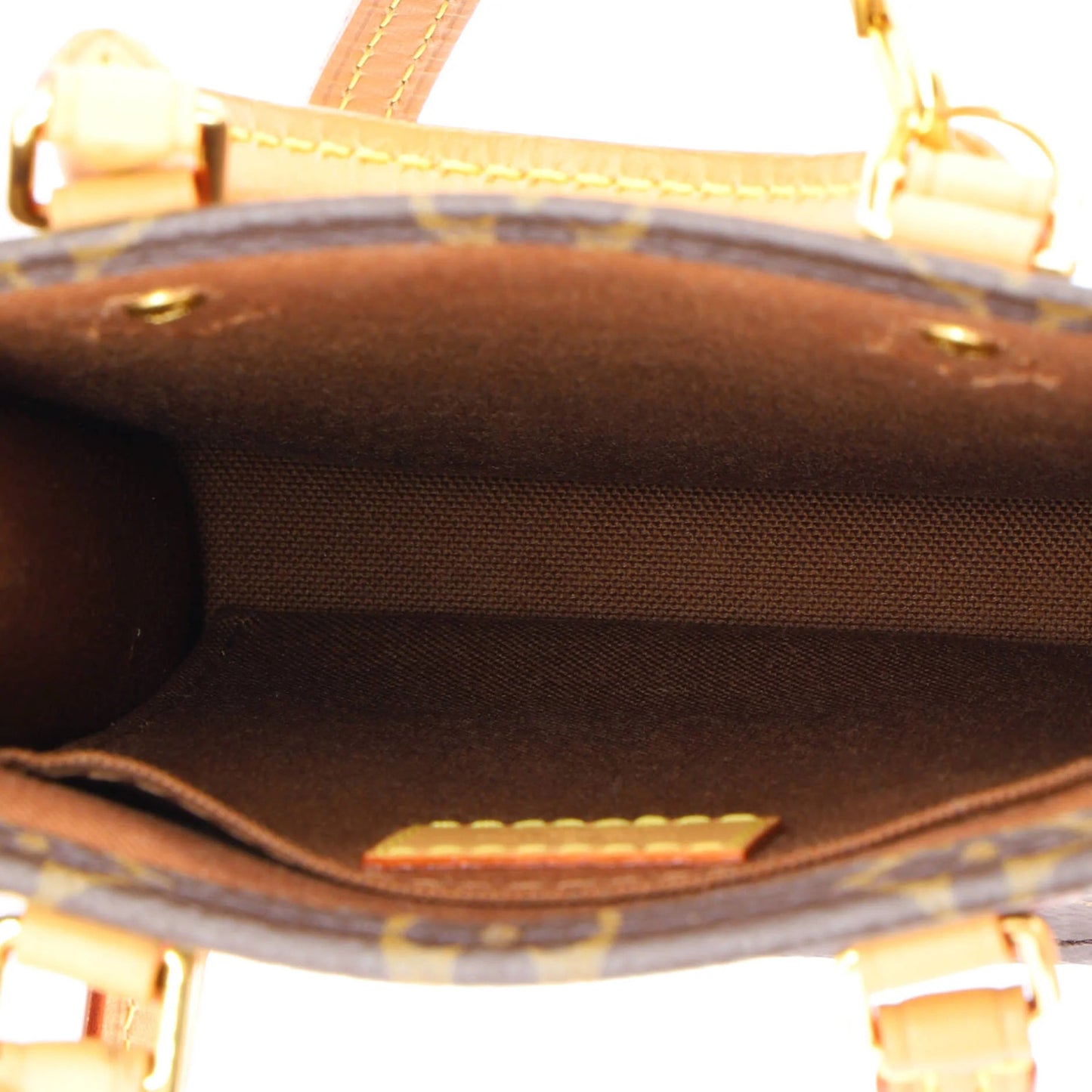 Louis Vuitton Petit Sac Plat Bag Monogram Canvas