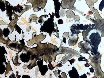 Jackson Pollock Action Painting Coa Signed Numbered By Hand 180 Exe