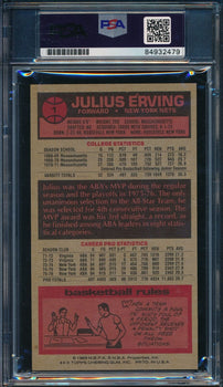1976-77 Topps #1 Signed/Auto Julius Dr. J Erving