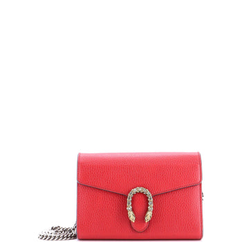Gucci Dionysus Chain Wallet Leather With Embellished Detail Small