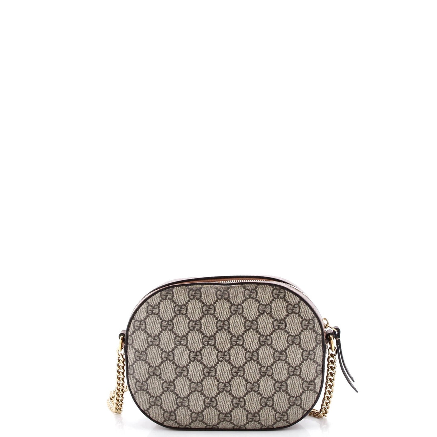 Gucci Chain Crossbody Bag Gg Coated Canvas And Leather Mini