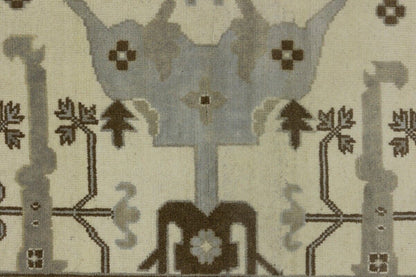 Handmade Wool Oushak Oriental Rug Extra Large