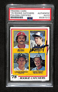Diaz/Murphy/Parrish/Whitt Multi-Signed 1978 Topps