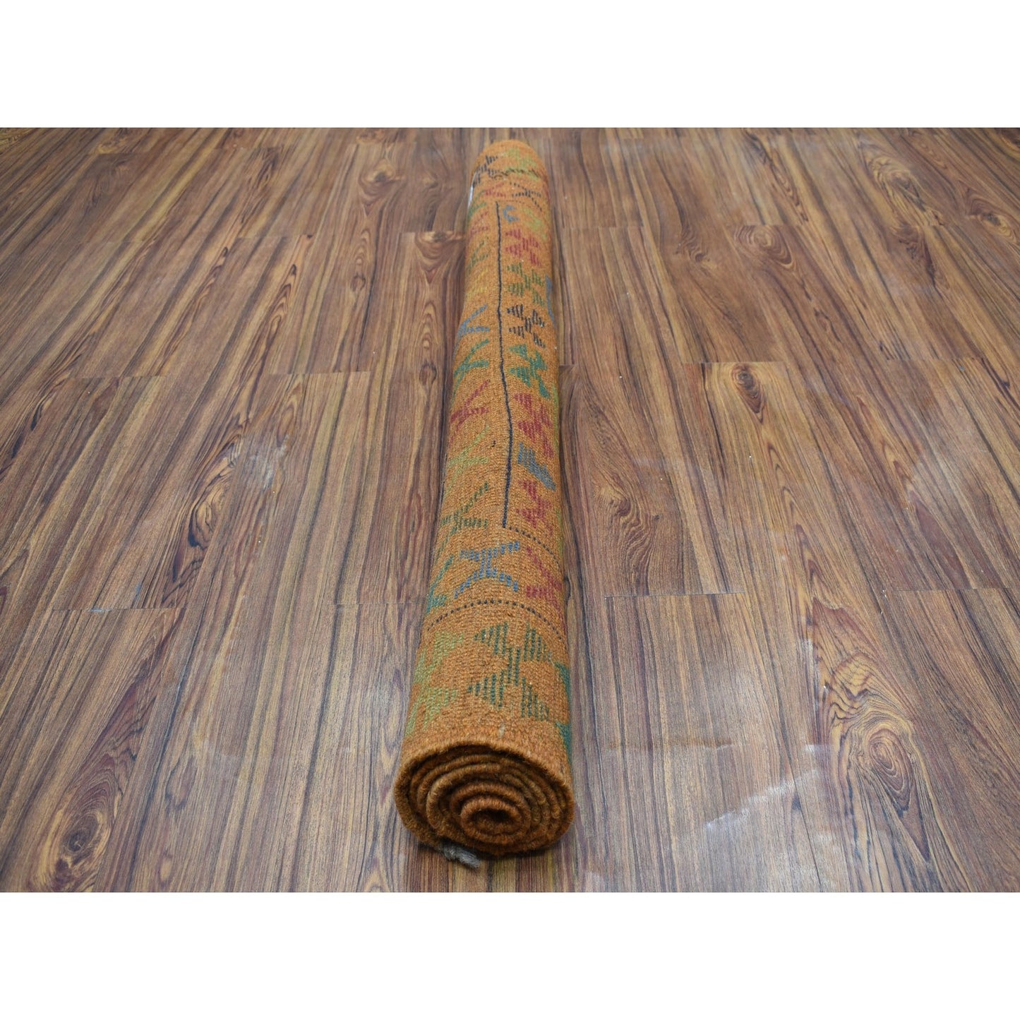 4'3"X6' Tribal Design Hand Made Pure Wool Colorful Afghan Village Rug