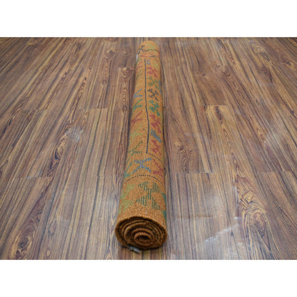 4'3"X6' Tribal Design Hand Made Pure Wool Colorful Afghan Village Rug