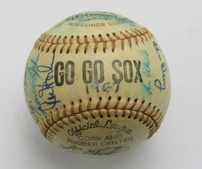 1966 White Sox Team Multi-Signed/Autographed (24) Baseball Wilhelm Hof 196364