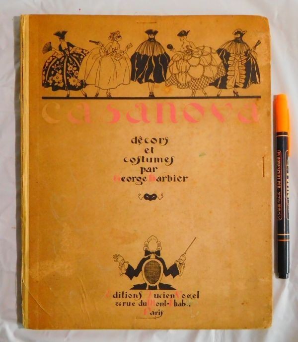 1921 George Barbier Casanova Panorama Dramatique Complete 24 Pochoir Plates Art