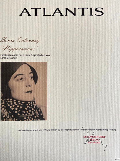 Sonia Delaunay Lithograph Coa Signed Op Numbered