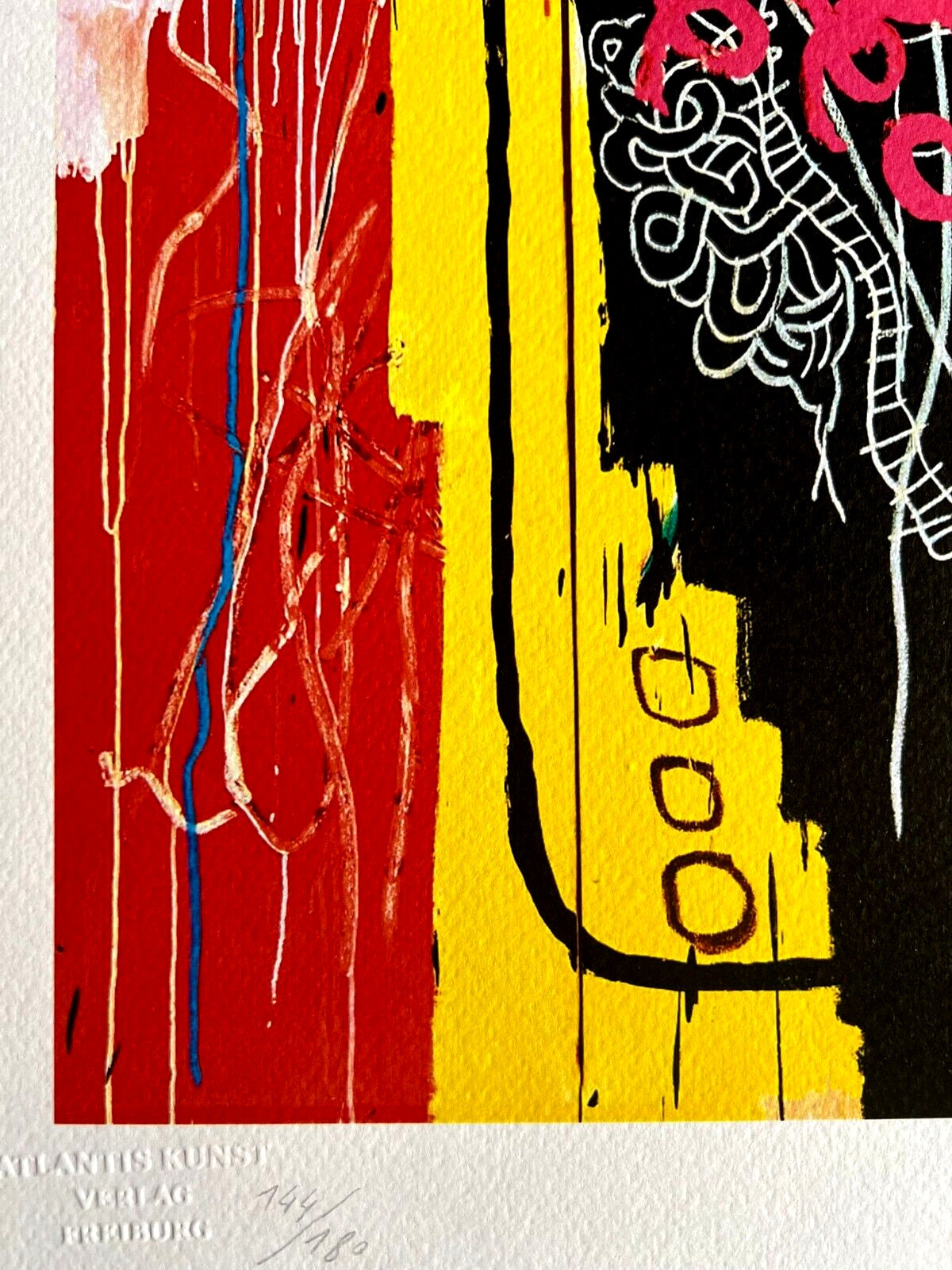 Jean-Michel Basquiat Lithograph Handmade Coa Signed By Hand Numbered