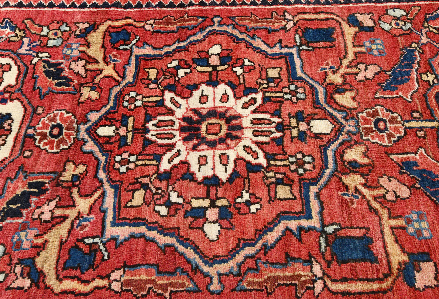 3'6X11'9 Oriental Runner Rug Floral Geometric Farmhouse Carpet