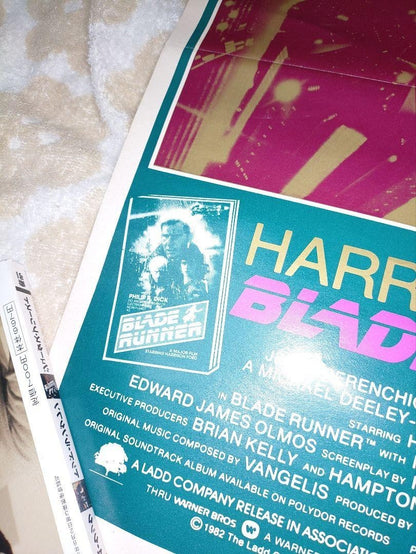 VTG Blade Runner 1982 Original Australian Movie Poster Harrison Ford Sci-Fi Rare