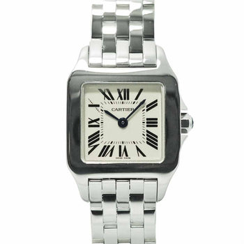 Cartier Santos De Cartier Sm W25064Z5 Ivory Ladies Used Watch #6119