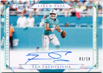 Tua Tagovailoa 2020 Panini National Treasures Field Pass Autographed Rc #Fp-Tt 3