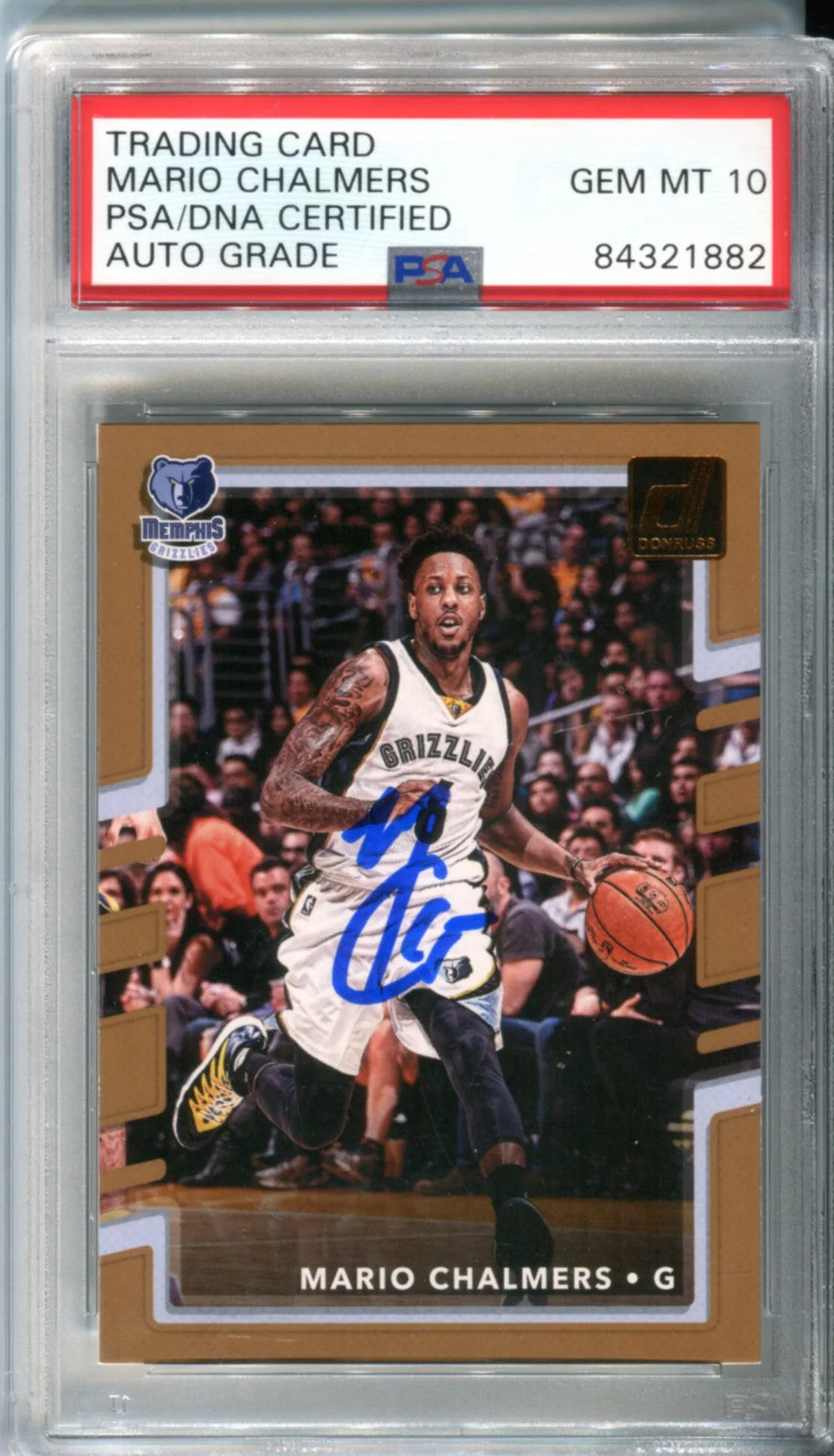 Mario Chalmers 2017-18 Panini Donruss Card (Psa)