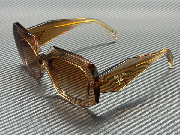 PRADA PR B23S 28E50S Chocolate Brown Gradient Women's 54 mm Sunglasses