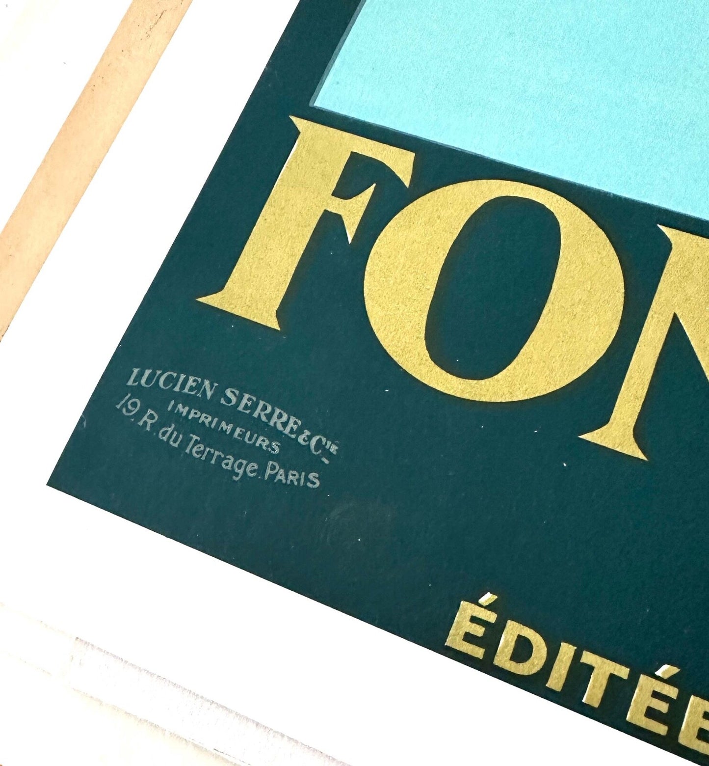 Fontainebleau Avon Julien Lacaze 1930 Authentic Original French Railways Plm